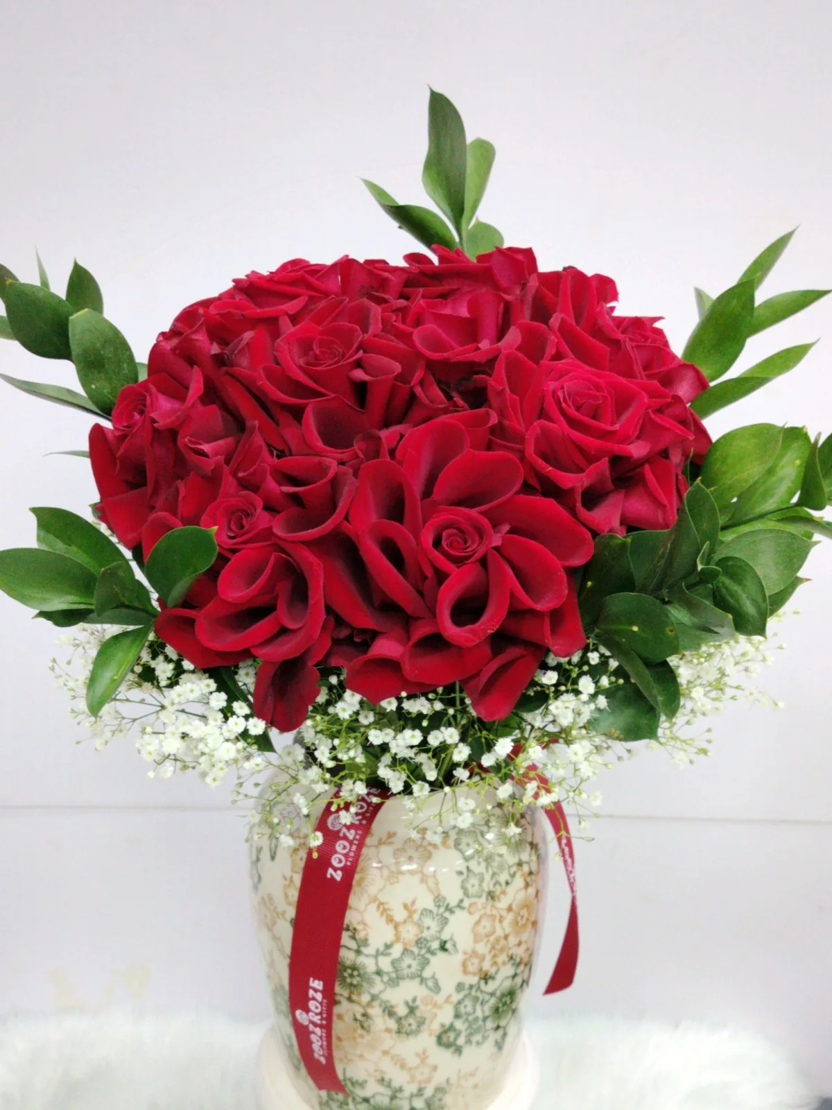 باقة ورد أحمر من ZOOZ ROZE FLOWERS